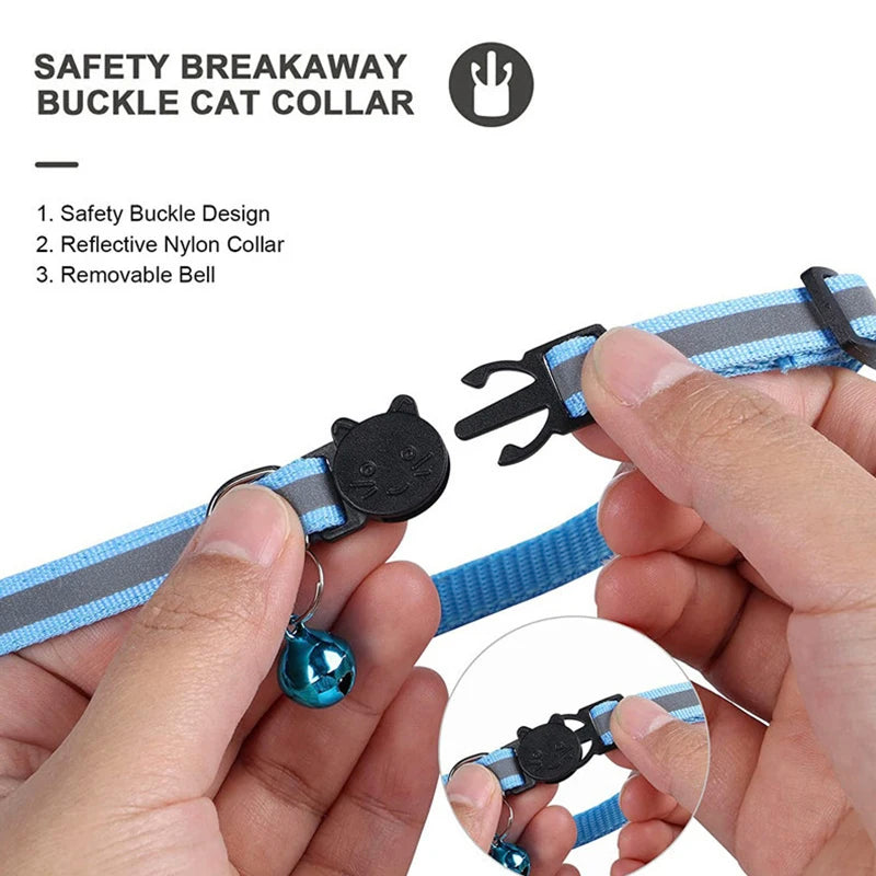 Airtag Reflective Pet GPS Collar with Bell Real-Time Tracker for Dogs Cats Puppy Necklace Outdoor Tracking Pet Supplies