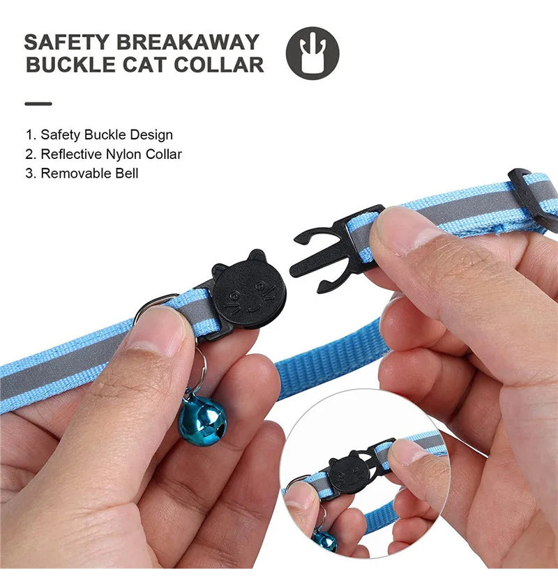 Airtag Reflective Pet GPS Collar with Bell Real-Time Tracker for Dogs Cats Puppy Necklace Outdoor Tracking Pet Supplies