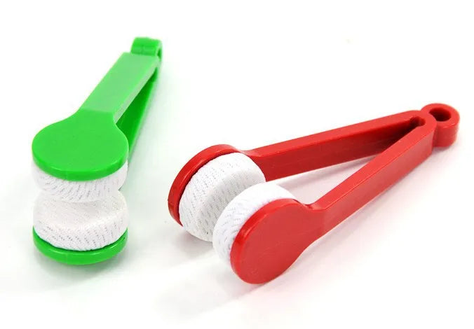 Multi-functional Portable Glasses Wipe Creative Glasses Clean Wipe Superfine Fiber Decontamination Without Trace Dust Brush