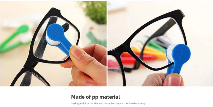 Multi-functional Portable Glasses Wipe Creative Glasses Clean Wipe Superfine Fiber Decontamination Without Trace Dust Brush